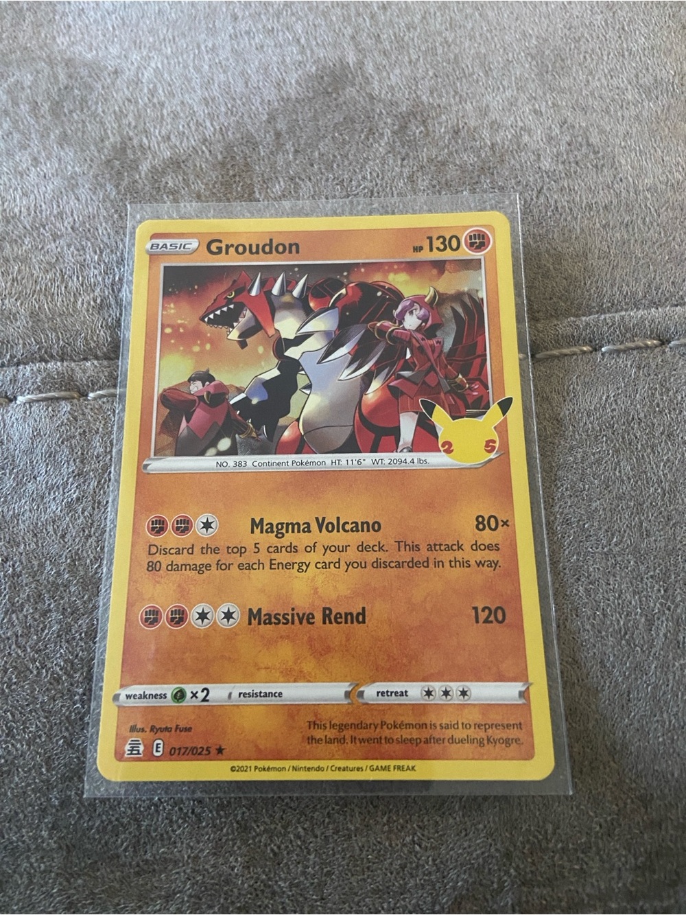 Holo Groudon (017/025) 25th Anniversary